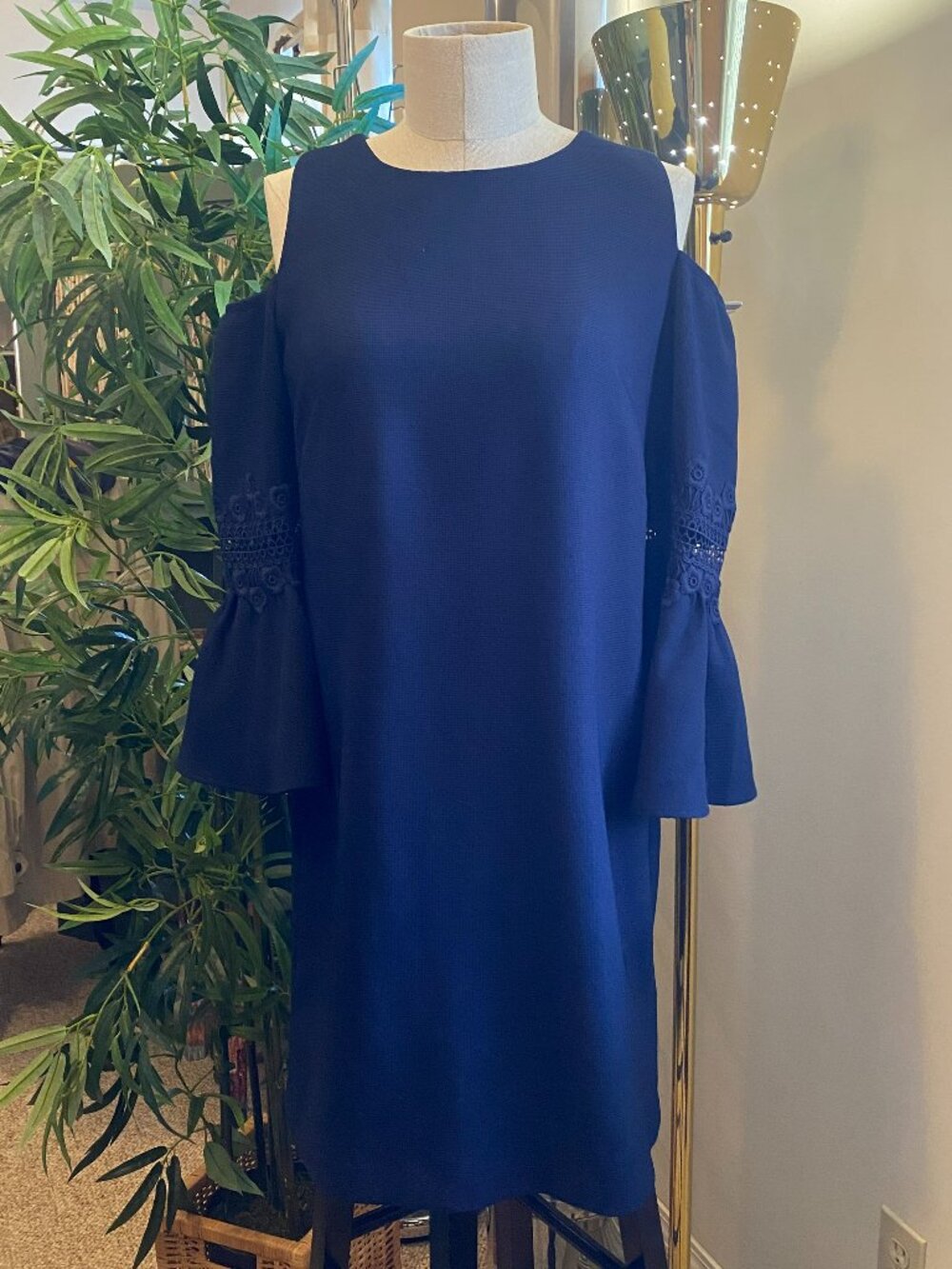 Blue "Eliza J" Cold Shoulder dress. Size 12